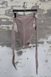 Marc Le Bihan 26916 Flat Shoulder Stretch Bottoming Tube Top T-Shirt Handmade in France MLB-26916-ROSE ANCIEN